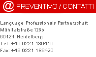 Contatti Language Professionals